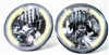 1967-1981 Camaro 7" Crystal Halogen Halo Headlight Set with 34 LED Auxiliary Bulbs