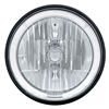 1967 - 1981 Camaro 7" Crystal Headlight with White LED Halo Ring Headlamp with 9007 Halogen Bulb, Sold Individually