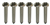 1974 - 1981 Camaro Door Panel Arm Rest Screws Set, 6 Pieces