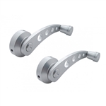 1967 - 2002 Camaro Window Crank Handles, Custom Brushed Billet Aluminum, Pair