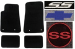 2010 - 2014 Camaro Floor Mats Set, Custom Carpeted with Choice of Logos and Colors