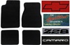 1993 Camaro Floor Mats Set, Custom Carpeted with Choice of Logos and Colors