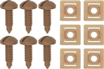 1982 - 1992 Beechwood Camaro Interior Rear Hatch Cargo Trim Panel Screw and Plastic Nut Kit, 12 Piece Set