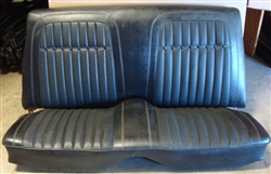 1969 Camaro Deluxe Interior Rear Seat Assembly, Hardtop Coupe, Mint Black, Original GM Used