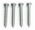 1967 Camaro Standard Interior Arm Rest Base Mounting Screws, 4 Pieces