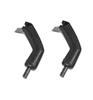 1967 Camaro Black Door Jamb Windlace End Cap Corners, Pair