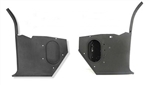 1967 - 1968 Camaro Kick Panel Set with Air Conditioning, Black Pair