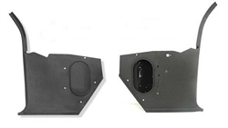 1967 - 1968 Camaro Kick Panel Set with Air Conditioning, Black Pair