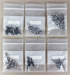 1969 Basic Interior Screw Kit, Convertible, 120 Pieces