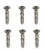 1982 - 1992 Chrome Sunvisor Support Screw Set-6 Pieces