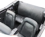 1967 - 1968 Camaro Standard Interior Front Buckets and Rear Seat Cover Upholstery Set