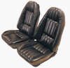 1978 - 1979 Camaro Front Bucket Seat Covers Set with Zippers for Standard Interior
