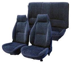 1982 - 1985 Camaro Standard Seat Covers Upholstery Set, Front and Rear Solid, All Encore Velour