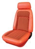 1969 Camaro Orange Houndstooth Front Bucket Seat Covers Set