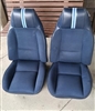 1980 - 1981 Camaro Front Bucket Seat Covers Set, Deluxe or Berlinetta, Vinyl with Cloth Inserts