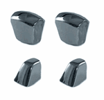 1967 - 1970 Camaro Seat Track and Back Adjusting Chrome Knob Set, Bucket and Bench, 4 Pieces