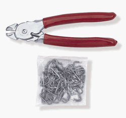 Hog Ring and Pliers Tool Upholstery Installation Set, Premium Quality with Angle Option
