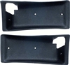 1968 - 1969 Camaro Deluxe Interior Door Panel Handle Cups, Black Pair