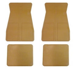 1973 - 1981 Camaro Floor Mats Set, Original GM Style, Camel Tan