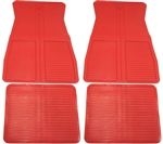 1973 - 1981 Camaro Floor Mats Set, Original GM Style, Red