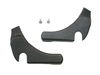 1971 - 1981 Camaro Seat Hinge Arm Covers, Lower Side, Plastic, Black, OE Style, Pair