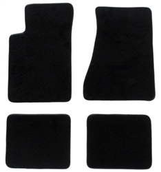 1982 - 1992 Camaro Floor Mats Set, Front and Rear, Molded OE Style Carpeted with Grippers