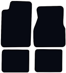 1993-2002 Floor Mats Set Carpeted Black