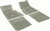 1967 - 1972 Camaro Floor Mats Set, Front and Rear, Rubber with Grippers, Ivy Gold with Bowtie, OE Style
