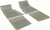 1967 - 1972 Camaro Floor Mats Set, Front and Rear, Rubber with Grippers, Ivy Gold with Bowtie, OE Style