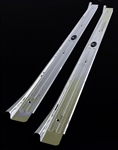 1967 - 1969 Camaro Door Jamb Step Sill Plates, Body by Fisher, Chrome, Pair