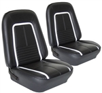 1967 Camaro Pre-Assembled Deluxe Interior Front Bucket Seat Assemblies Set, Pair