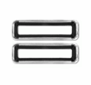 1967 Camaro Tail Light Chrome Bezels Set, Pair