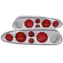 1993 - 2002 Chevrolet Camaro Chrome Tail Light Lens Set w/ Clear Lens - Sold in a Pair
