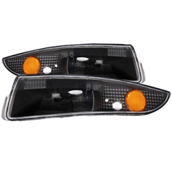 1993 - 2002 CAMARO EURO PARKING / TURN SIGNAL LIGHTS BLACK AMBER LIGHT LENS