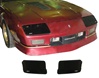 1985 - 1989 Camaro Blackout Headlight Covers Set, for 85 - 89 IROC-Z and 90 - 92 Z28, Pair