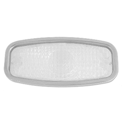 1968 Camaro Parking Light Lens for Standard Grille, Stainless Steel Trim Included, Each
