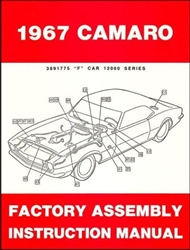 1967 Camaro Assembly Instruction Manual Book