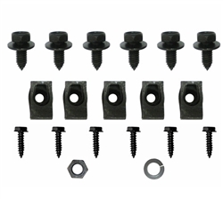 1967 - 1969 Camaro Front Spoiler Hardware Set, Bolts and J Clips