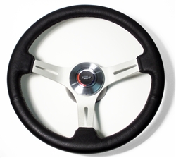 1967 - 1989 Camaro Steering Wheel Kit, Custom Black Leather