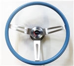 1967 - 1989 Camaro BLUE Comfort Grip Steering Wheel Kit, 14 Inch Diameter