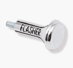 1967 Steering Column Hazard Flasher Knob, Chrome