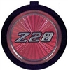 1970 - 1981 Camaro 4-Bar Steering Wheel Horn Cap Button Emblem Only, Z28 Red, 14008377