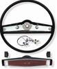 1969 Camaro Standard Steering Wheel Kit, Black with Rosewood Center Shroud