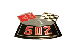 502 Crossed Flags Air Cleaner Breather Decal