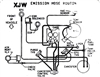 1984 Camaro 305 V8 5.0 Engine Emission Hose Routing Decal, XJW Code