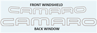 1982 - 1992 Camaro Front Windshield and Rear Window Decals Set, Pair 82 Pace Car