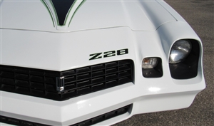 1979 Camaro Z28 Front Bumper Cover Header Panel Decal, Choose Color