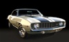 1969 Camaro Z28 BLACK Decal Stripe Set for Hood and Trunk Deck Lid, Peel and Stick