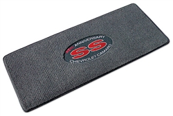 Trunk Deck Welcome Mat - CAMARO SS 35th Anniversary - Ebony w/ Red Lettering