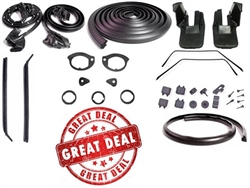 1968 - 1969 Camaro Coupe Rubber Weatherstrip Seal Kit